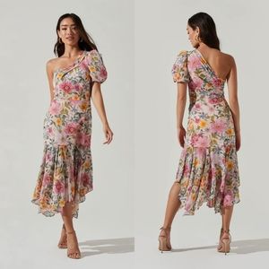 ASTR Santorini One Shoulder Dress